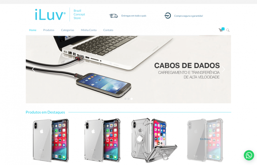 Ecommerce iLuv Shop Brasil Digital Prime Web Solutions