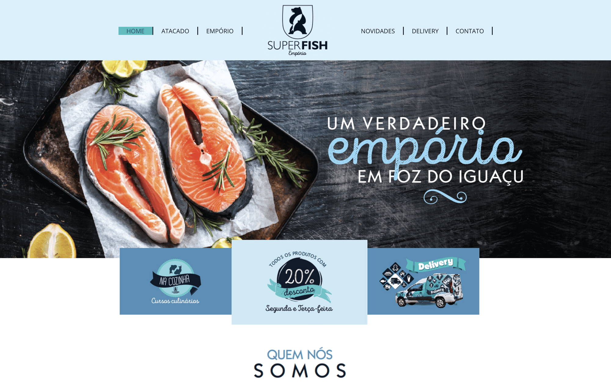 Novo Site Super Fish Pescados by Digital Prime Web Solutions Foz