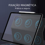 capa ipad magic keyboard teclado portugues fixacao magnetica pratica