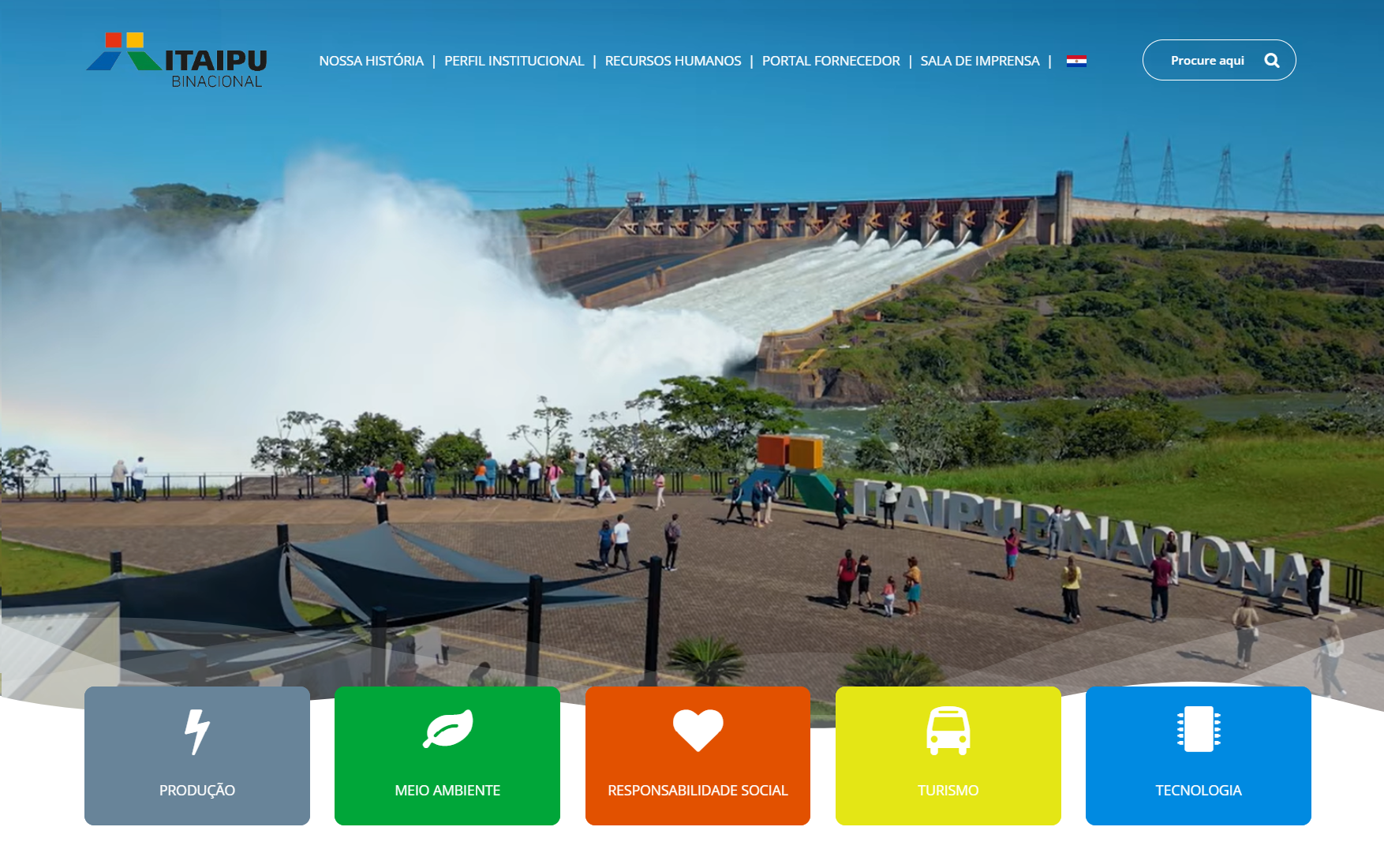 Redesign Site Itaipu Binacional Brasil